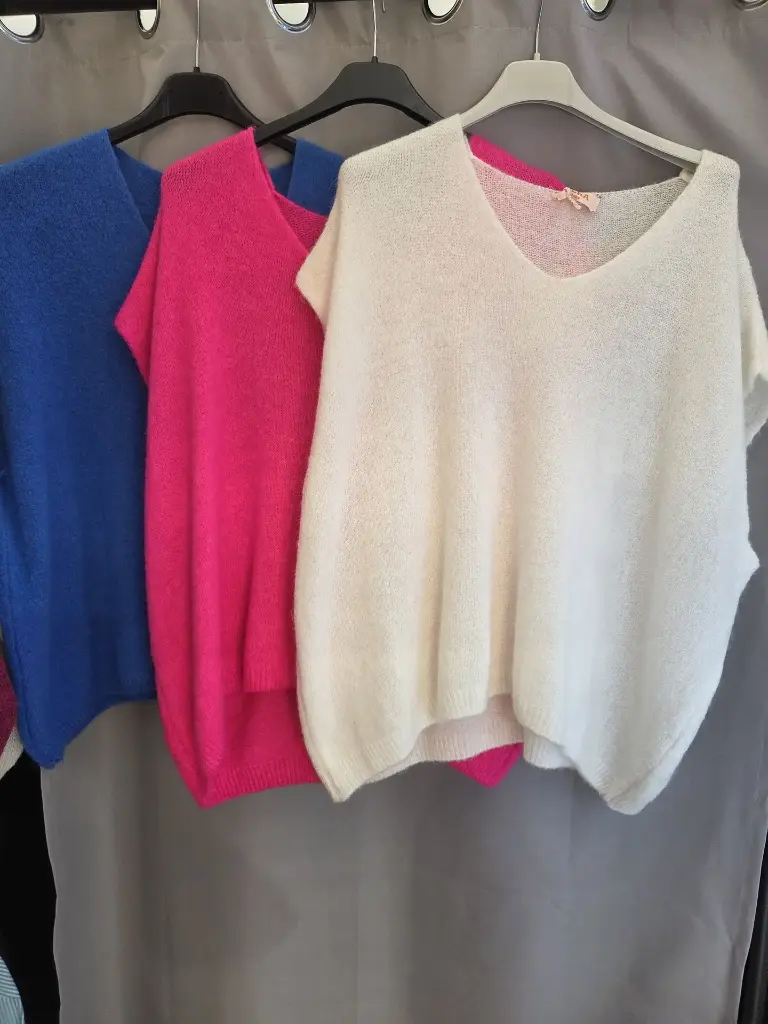 Pull sans manches Calista (bleu)