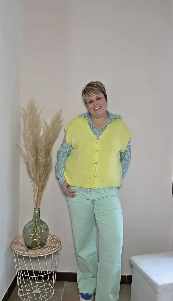 Jeans grande taille Izia (40, vert d'eau)