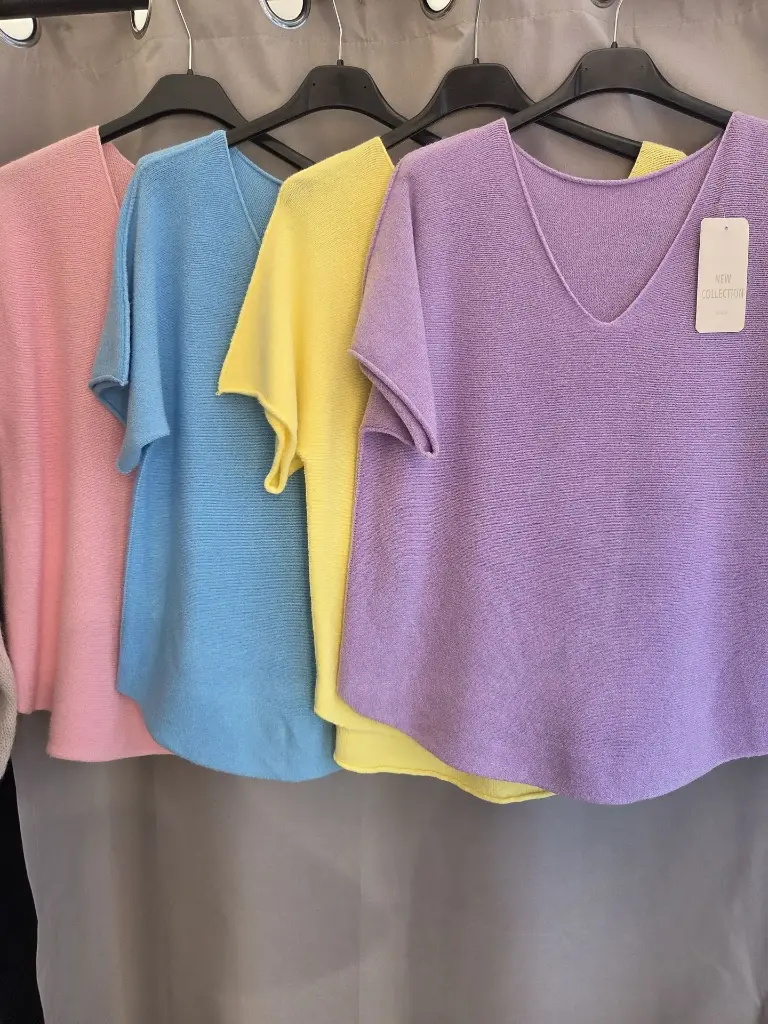 Pull basique manches courtes