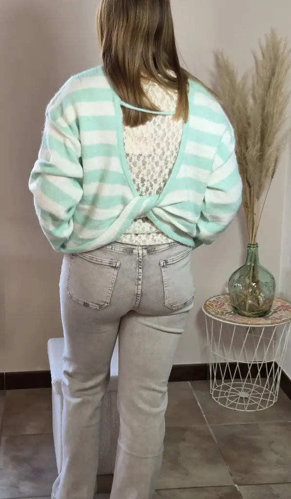 Pull Angie (vert d'eau)