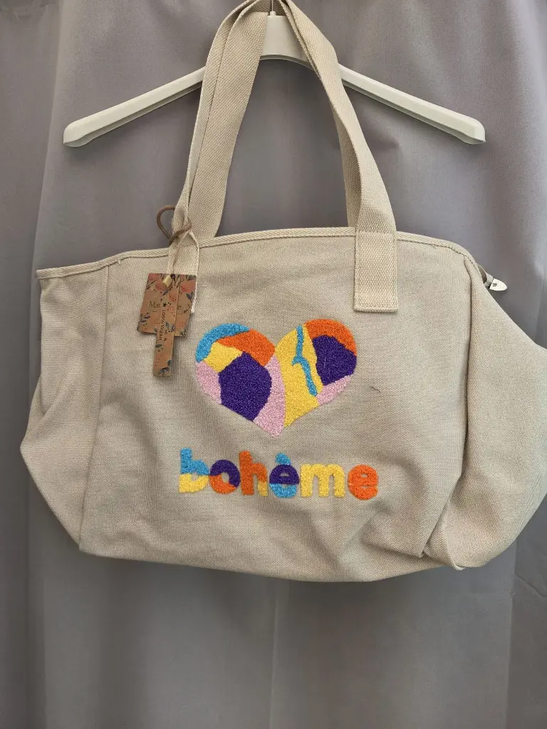 Sac en coton brodé