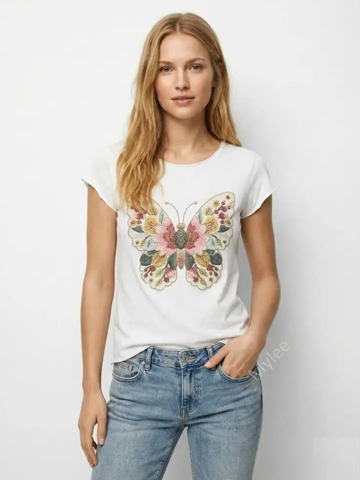 T-shirt papillon
