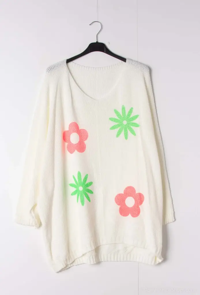 Pull Flore grande taille