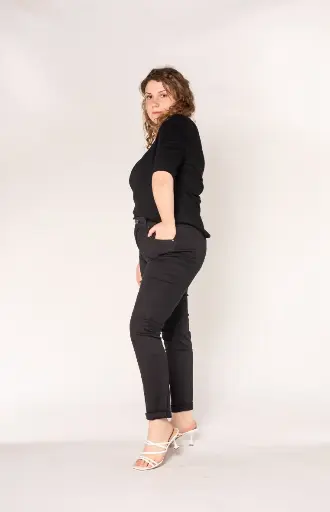 Pantalon slim Nina grande taille