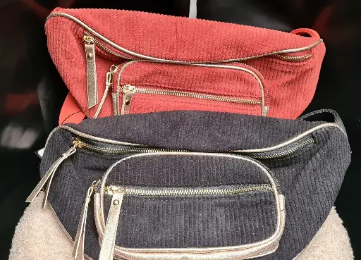 Sac banane velours