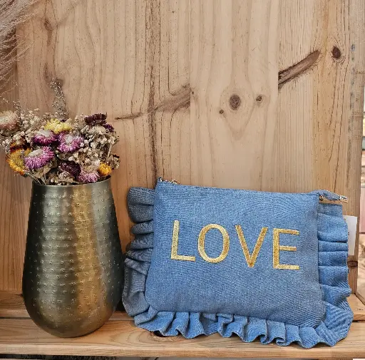 Pochette coton Love
