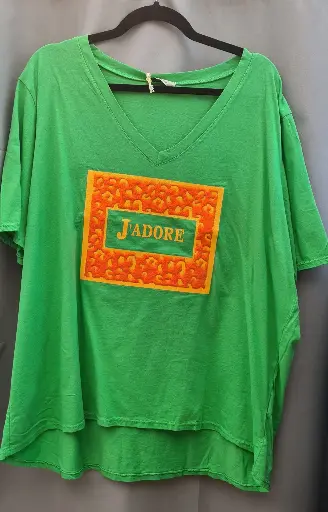 T-shirt "J'adore" grande taille