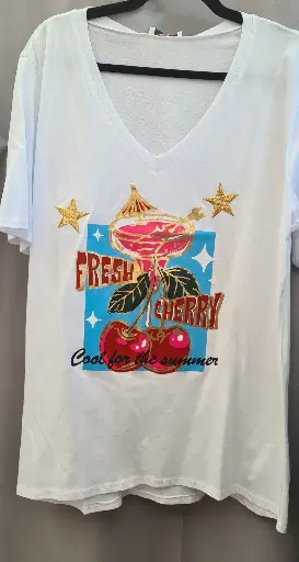T-shirt cherry grande taille